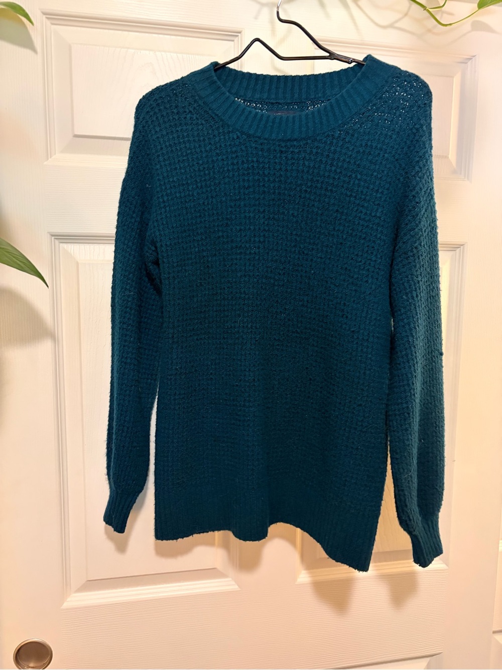 American Eagle Outfitters Teal Crewneck Sweater